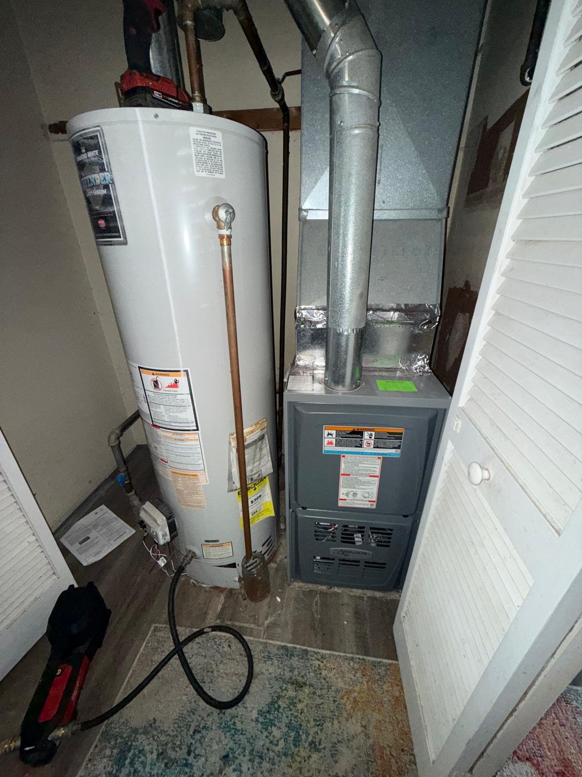 Furnace check and water heater service in Chelsea