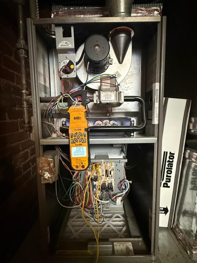 Furnace check for a saline client