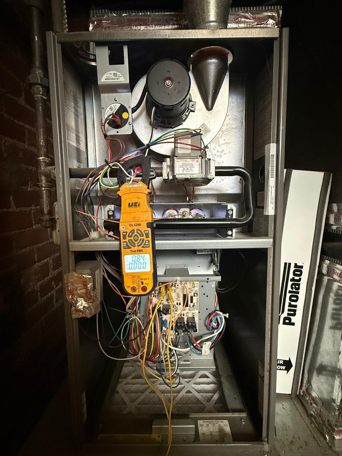 Furnace check for a saline client