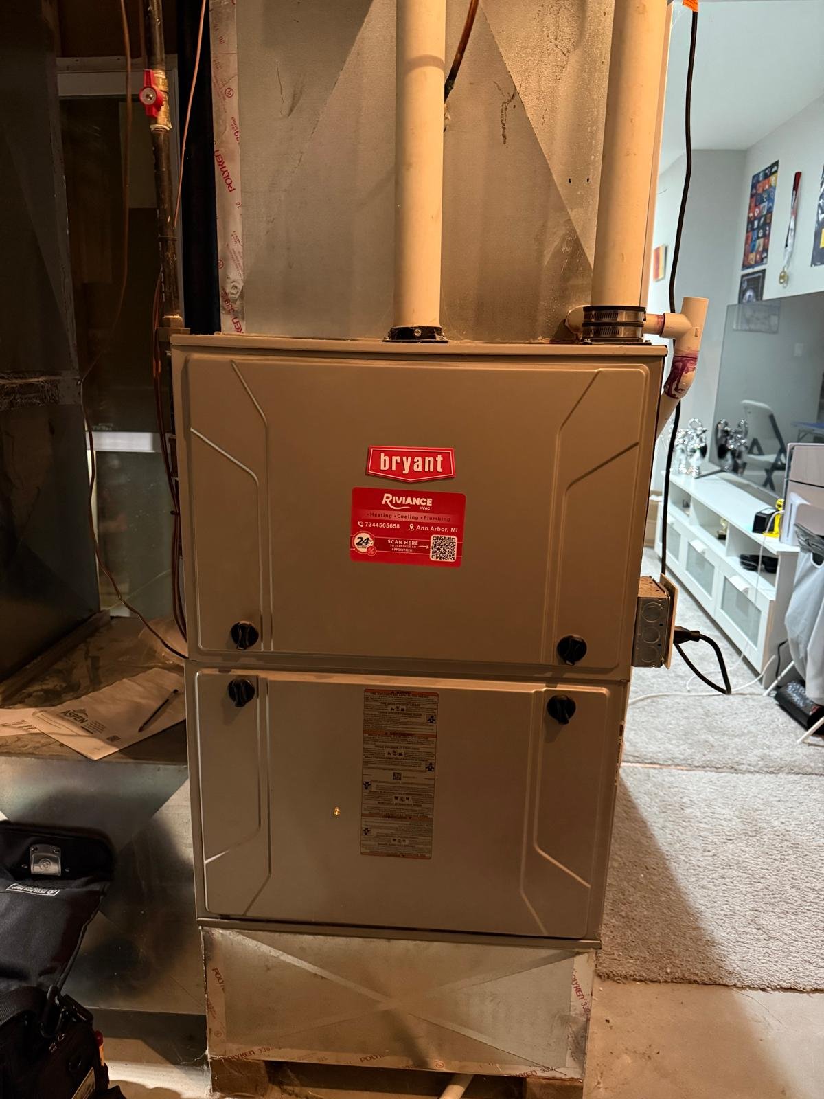 Furnace work in Ypsilanti