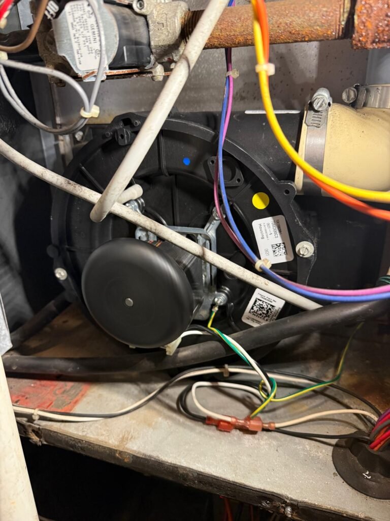 Seized Inducer motor replacement in Goodman furnace