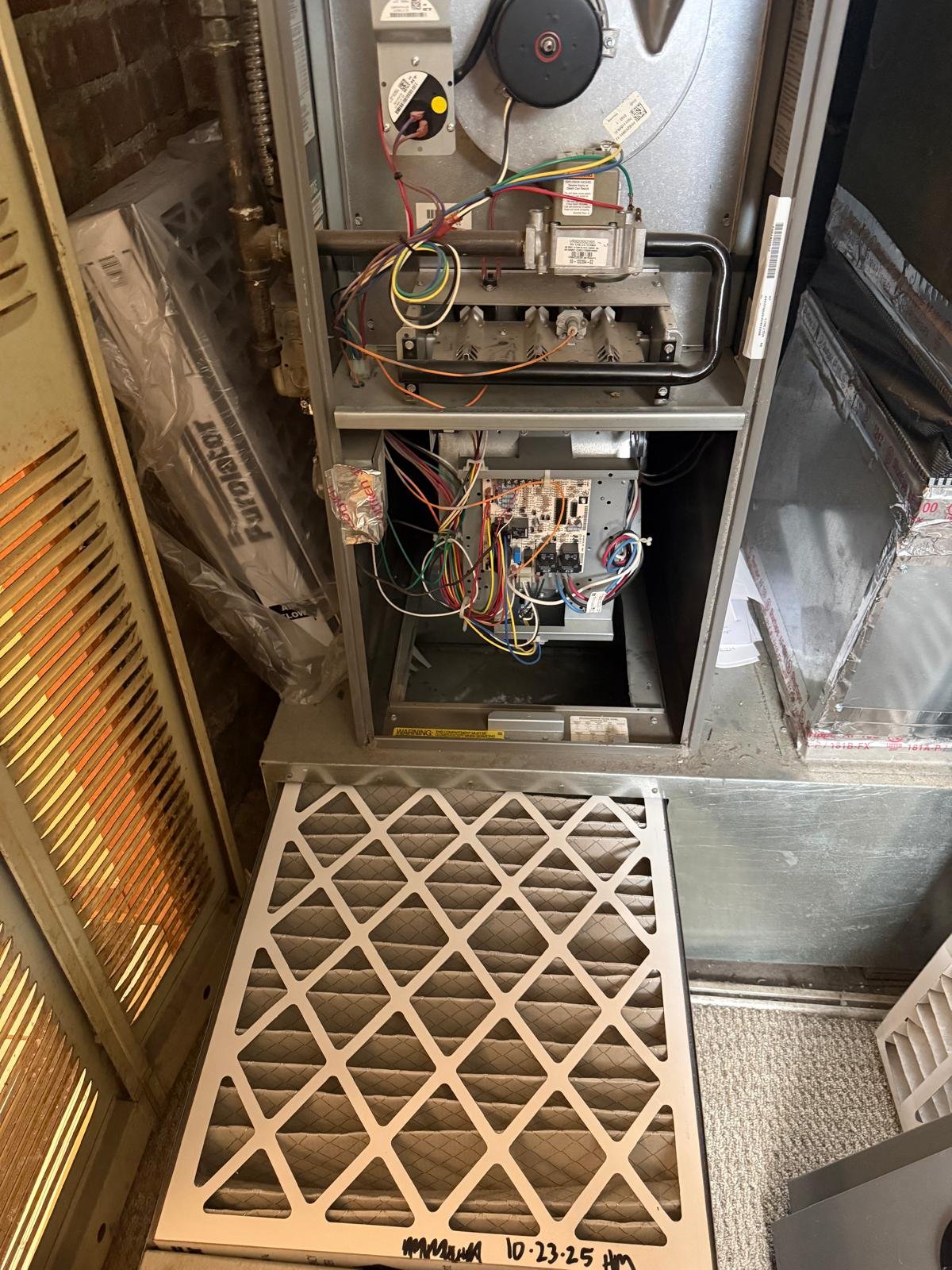 saline client having their Furnace check